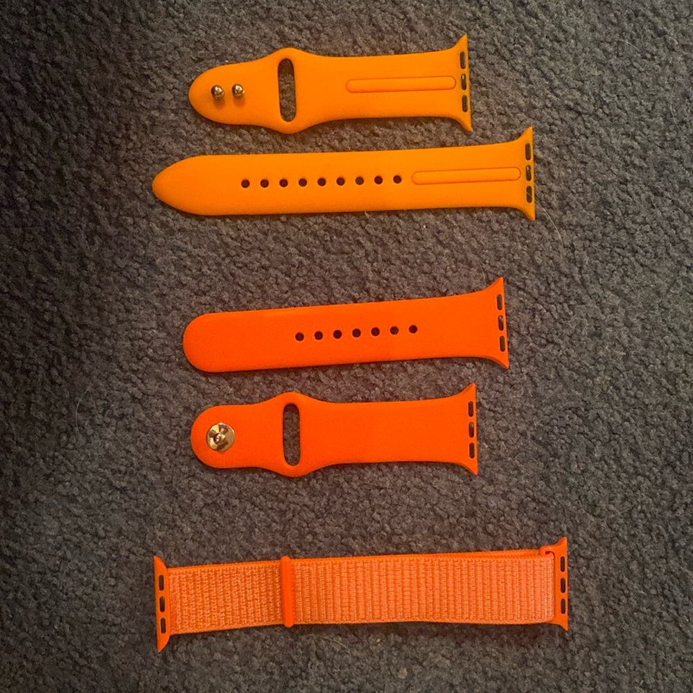 Orange!!! Apple Watch wristbands